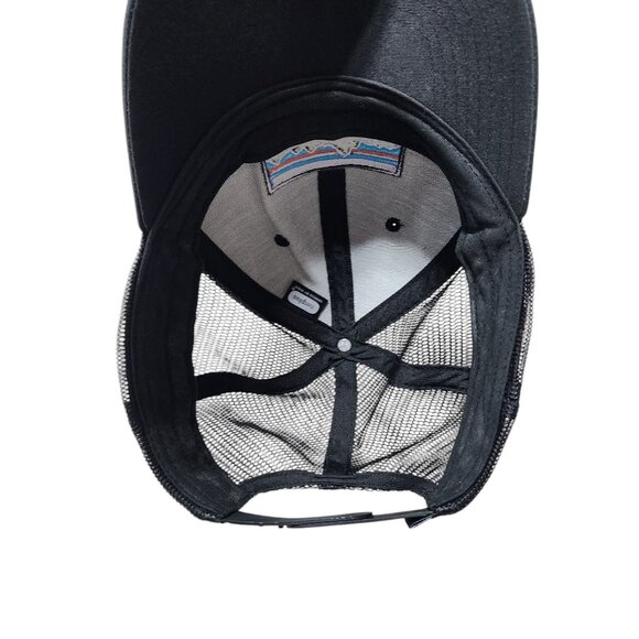 Patagonia Black Trucker Hat With Recycled Fishing Nets & Adjustable Snapback - Picture 4 of 8